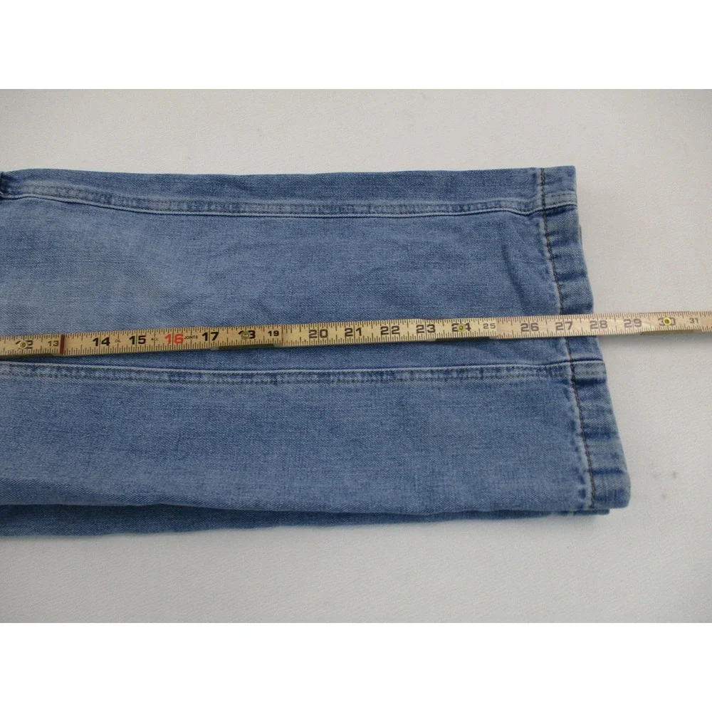 Forever 21 Cargo Jeans Women 28 Blue Utility Wide‎ Leg Relaxed Fit Workwear
